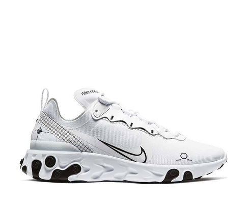 Nike React Element 55 White / Black CU3009-100