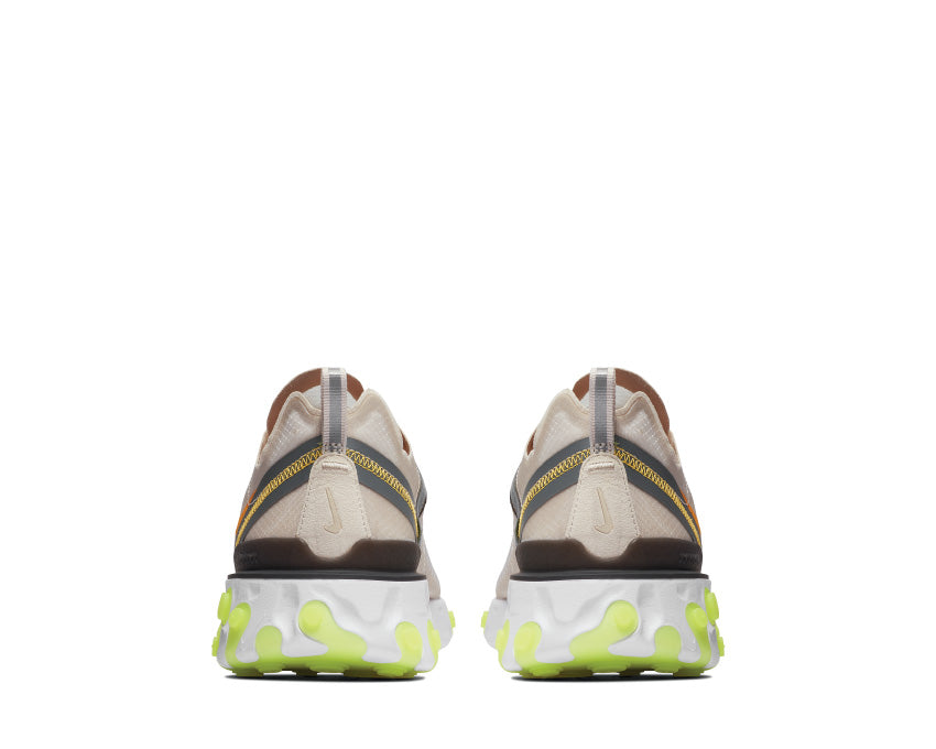 Nike React Element 87 LT Orewood Brn Laser Orange Volt Glow AQ1090 101