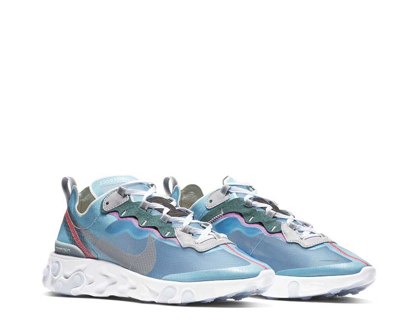Nike React Element 87 Royal Tint Black Wolf Grey Solar Red AQ1090-400