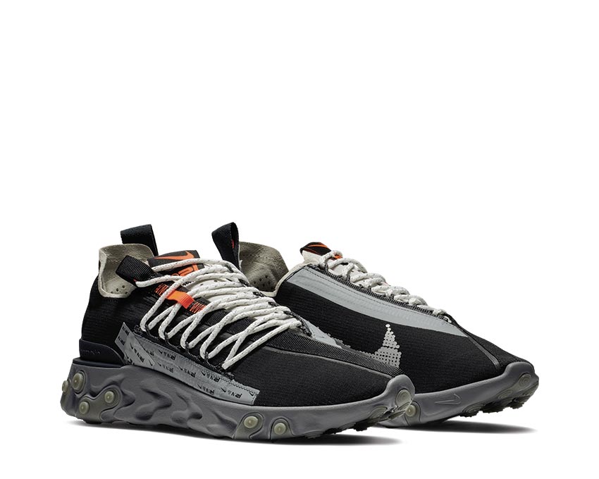 Nike React WR ISPA Black Metallic Silver Gunsmoke AR8555-001