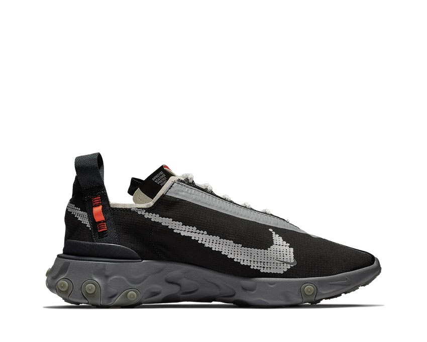 Nike React WR ISPA Black Metallic Silver Gunsmoke AR8555-001