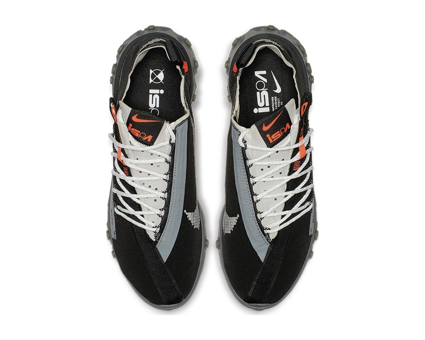 Nike React WR ISPA Black Metallic Silver Gunsmoke AR8555-001