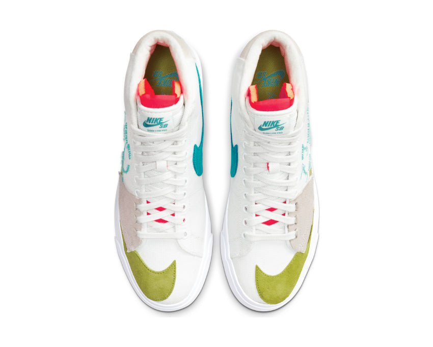Nike SB Zoom Blazer Mid Edge Summit White / Oracle Aqua - Summit White CI3833-101