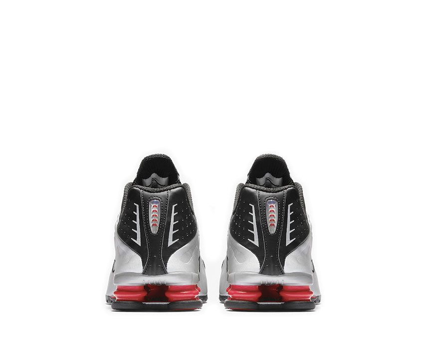 Nike Shox R4 Black Metallic Silver Max Orange BV1111-008