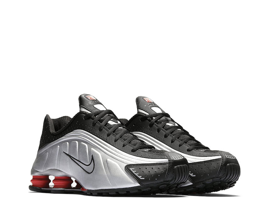 Nike Shox R4 Black Metallic Silver Max Orange BV1111-008