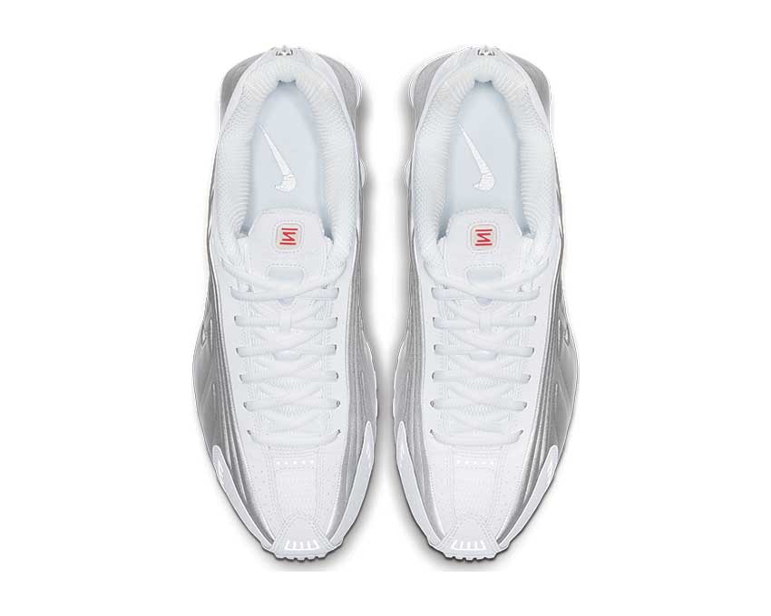 Nike Shox R4 White Metallic Silver 104265-131