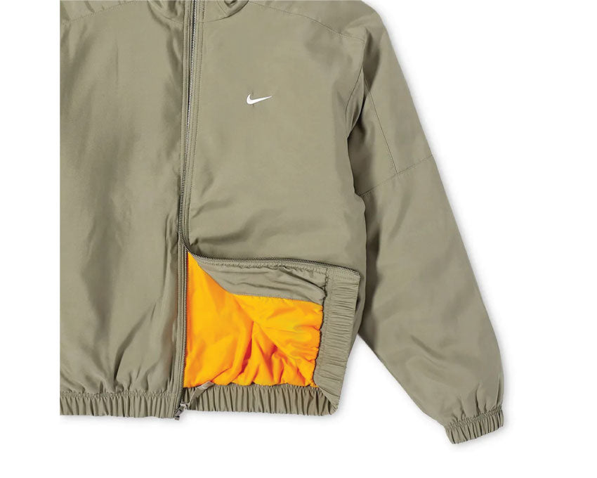 Nike Solo Swoosh Satin Bomber Jacket Olive DN1266-320