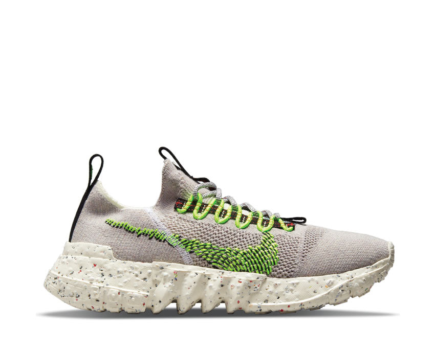 Nike Space Hippie 01 Vast Grey / Electric Green - Black - White DJ3056-004