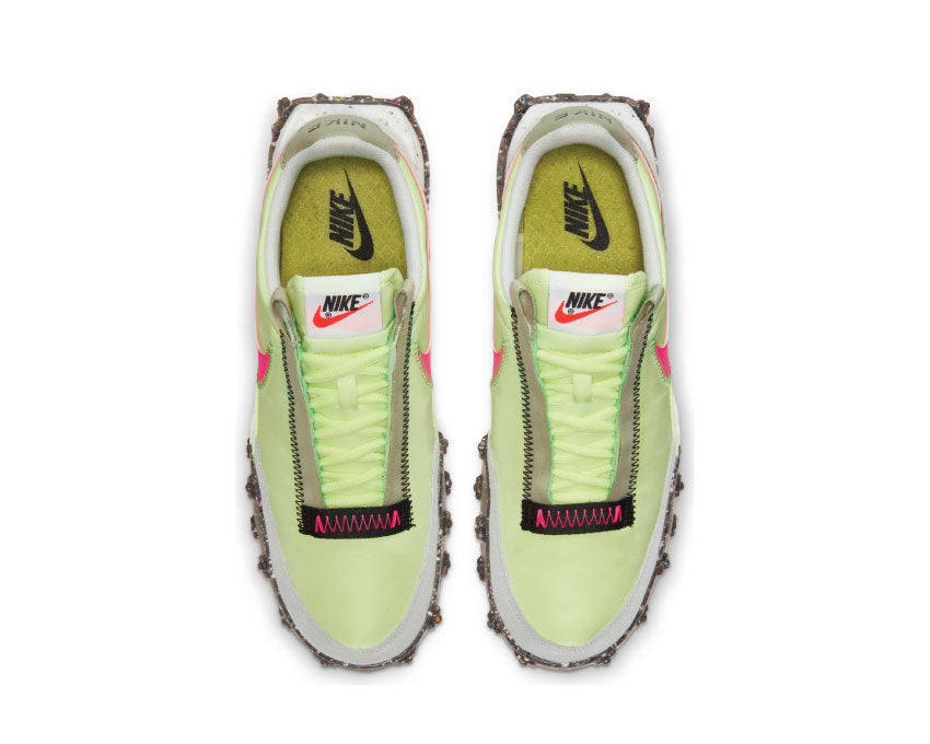 Nike Waffle Racer Crater Foam Barely Volt / Pink Blast - Black CT1983-700