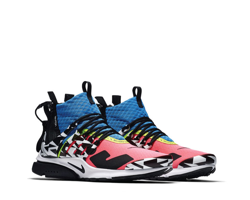 Nike Acronym Air Presto Mid Racer Pink Black Photo Blue White AH7832 600