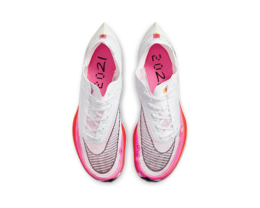 Nike ZooMX Vaporfly Next % 2 White / Black - Bright Crimson - Pink Blast DJ5457-100