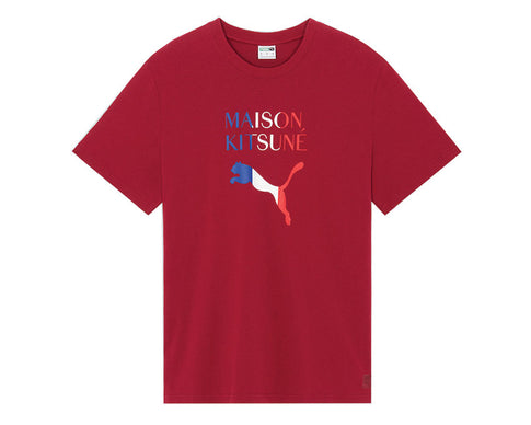 Puma Maison Kitsune Oversized Tee Rhododendron 530434 21