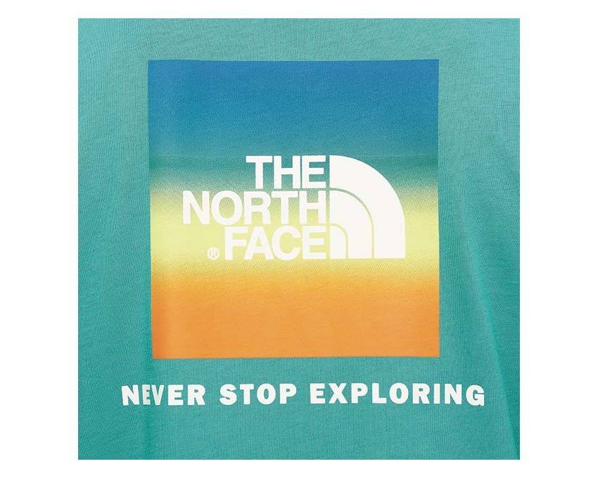The North Face M SS Red Box Tee Porcelain Green T92TX2NS5