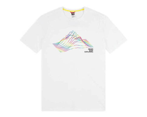 The North Face M SS RNBW T-Shirt White / Multi NF0A4M6PAN71