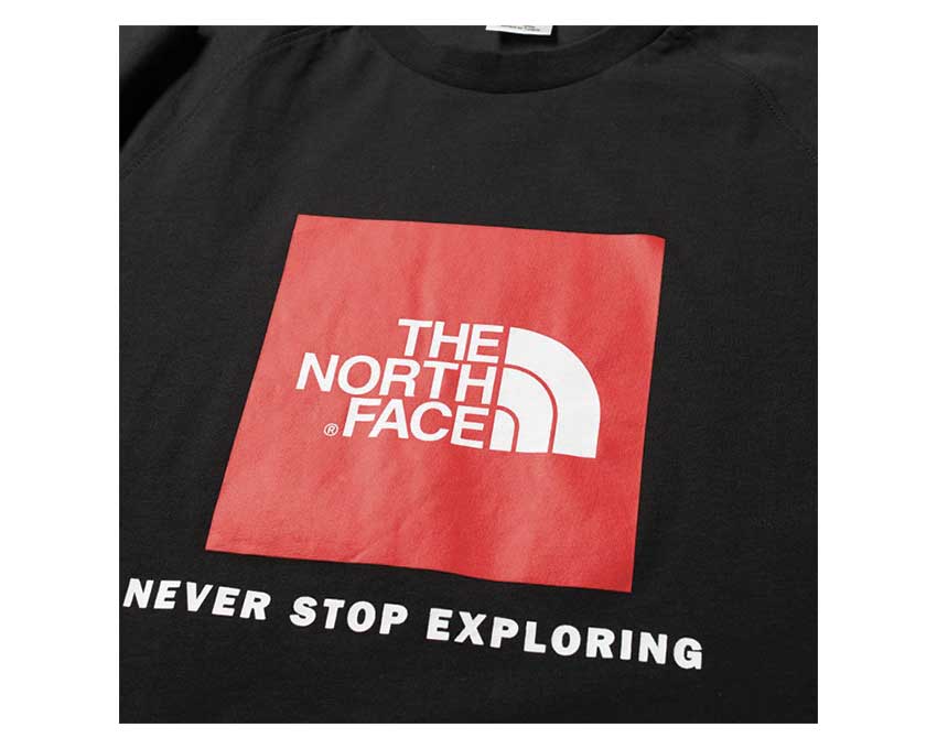 the The North Face S/S Raglan Red Box Black T93BQOJK3