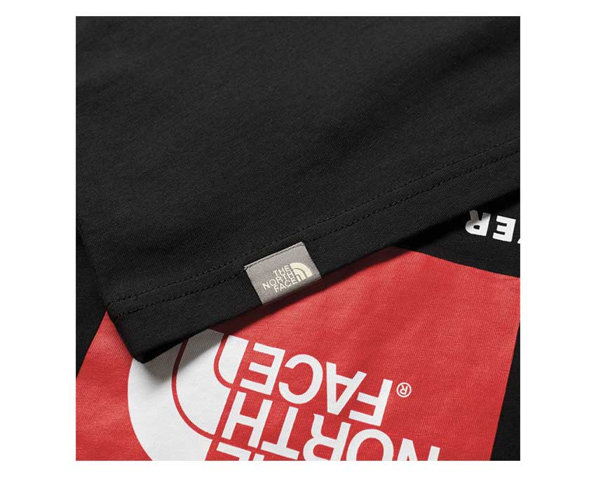the The North Face S/S Raglan Red Box Black T93BQOJK3