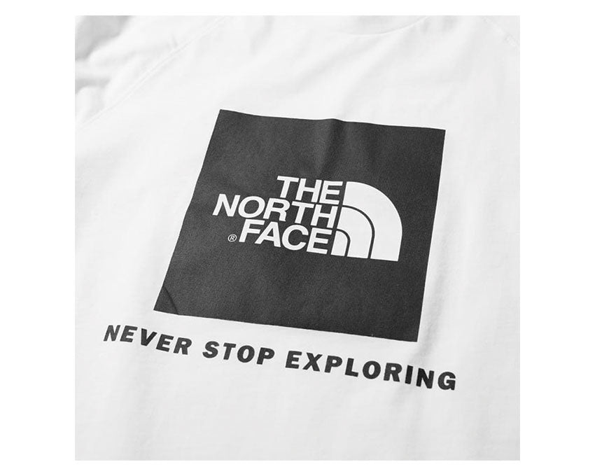 The North Face S/S Raglan Red Box White T93BQOFN4