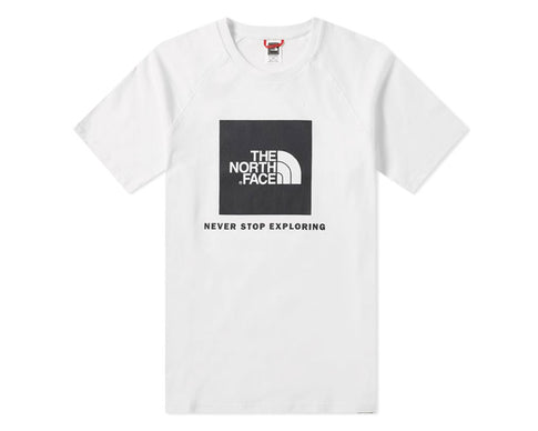 The North Face S/S Raglan Red Box White T93BQOFN4
