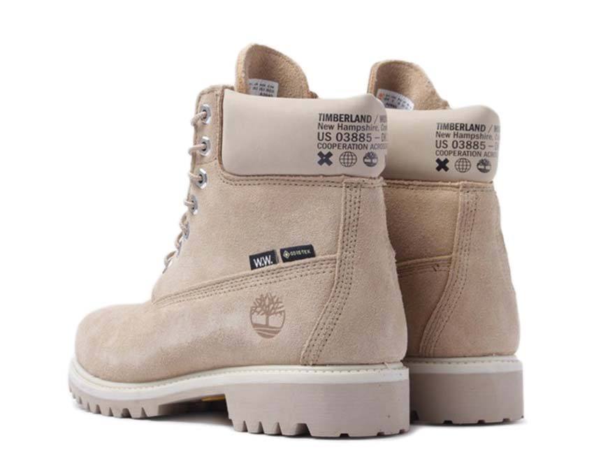 Timberland Wood Wood Premium 6 Inch Boot Waterproof Medium Beige Suede TB0A28N3257