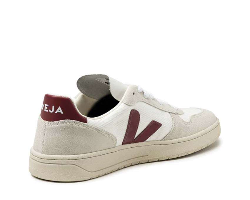 VEJA V-10 B-Mesh White / Natural Marsala VX0101314B