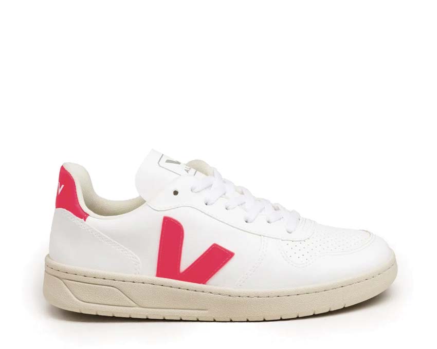 VEJA V-10 CWL White / Rose Fluo VX0702923A