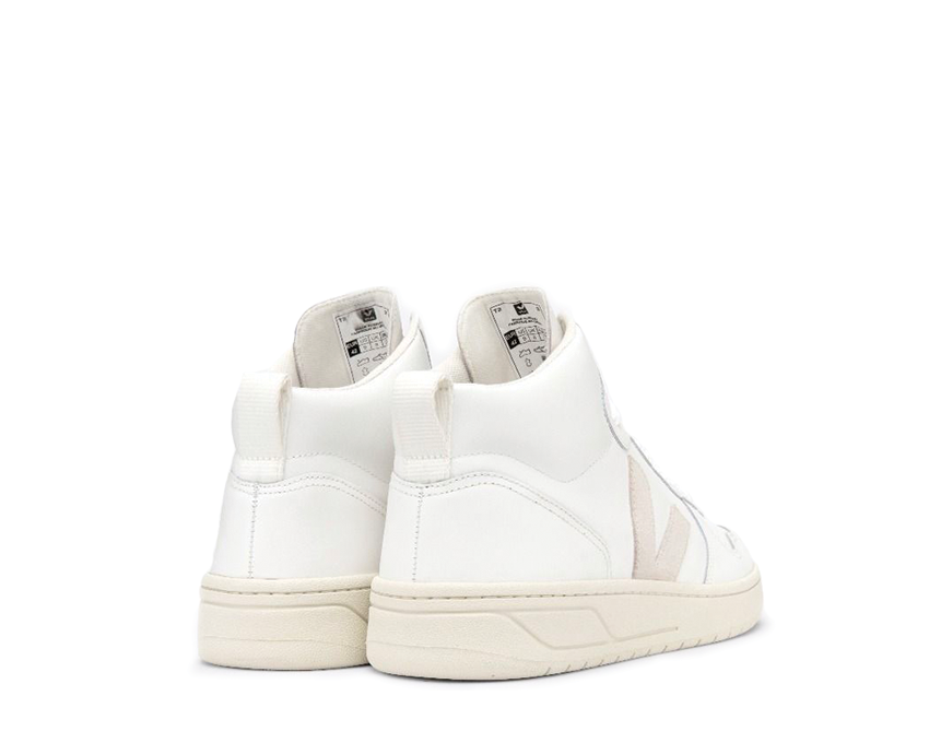 Veja V-15 Leather White / Natural VQ021270B