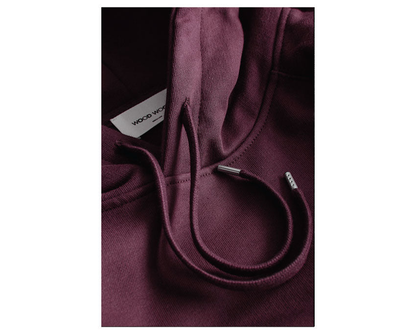 Wood Wood Fred Hoodie Burgundy 11835600-2426