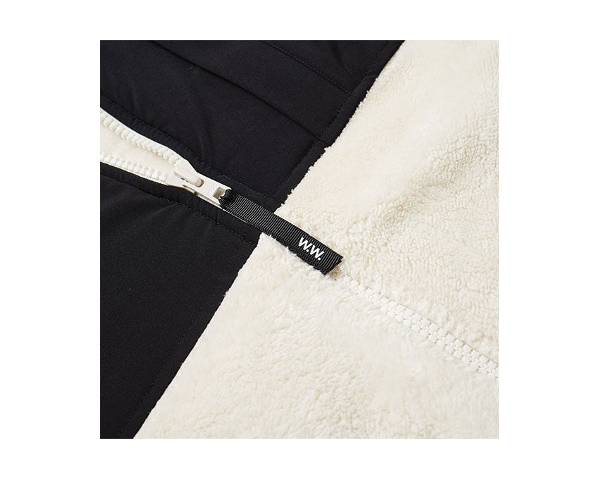 WOOD WOOD Hannes Zip Through Fleece Off White 11935104-2468
