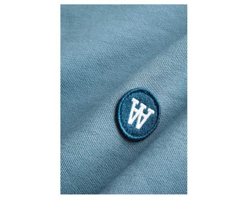 Wood Wood Double A Ian Hoodie Dusty Blue