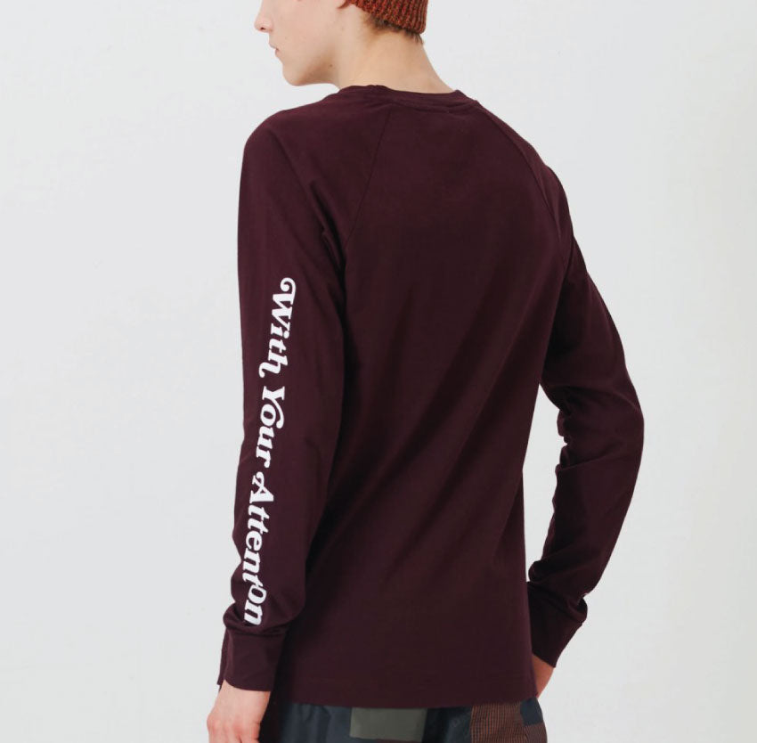 Wood Wood Han Long Sleeve Burgundy 11835413-2334