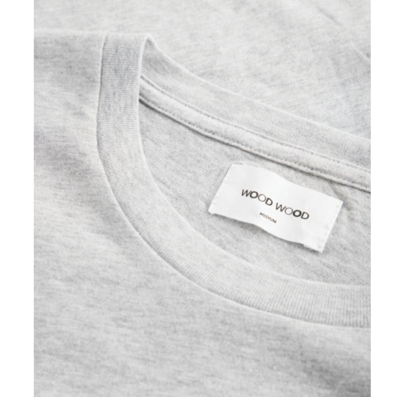 Wood Wood Square T-Shirt Grey Melange 11815722-2334