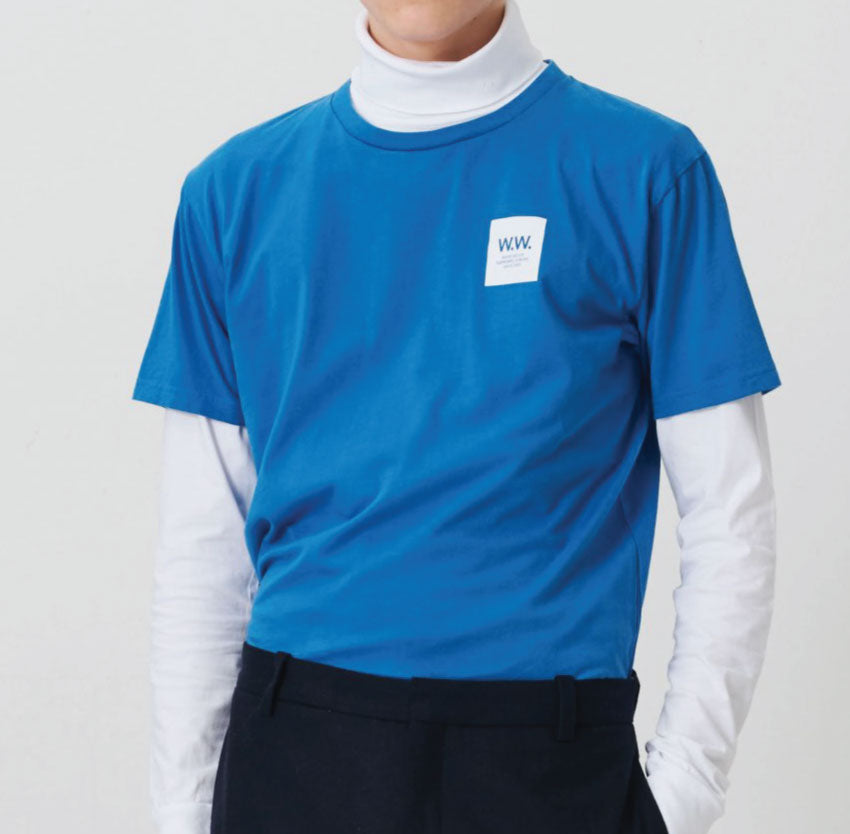 Wood Wood WW Box T-shirt Bright Blue 11835725-2334