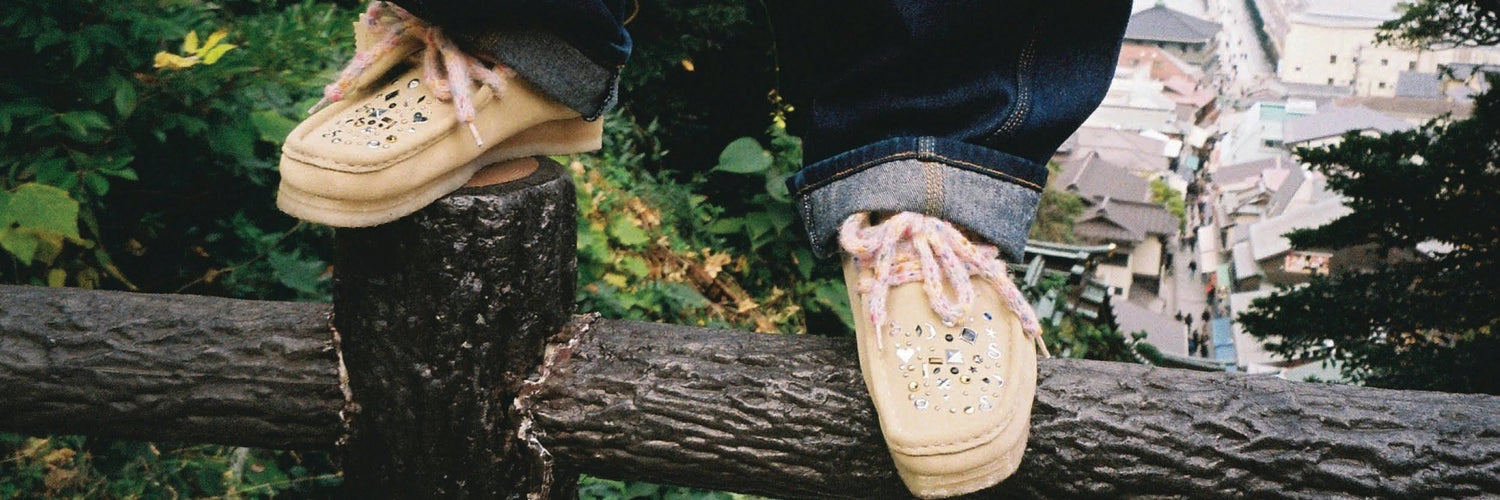 Metal, Fragments, and Tokyo Nights: The Scrapworld x Clarks Original Wallabee Arrives at Noirfonce