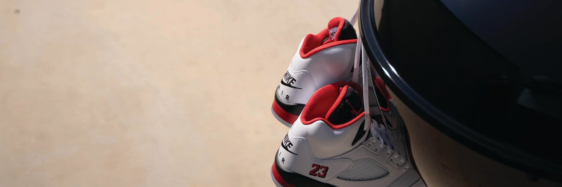 Jordan 5 Fire Red. Sizzlin' hot.