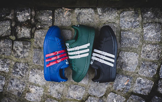 Raf Simons strapped up Adidas Stan Smiths