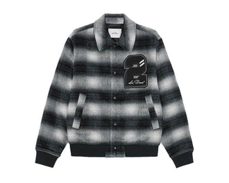Les Deux Shadowcheck Varsity Jacket "Black"