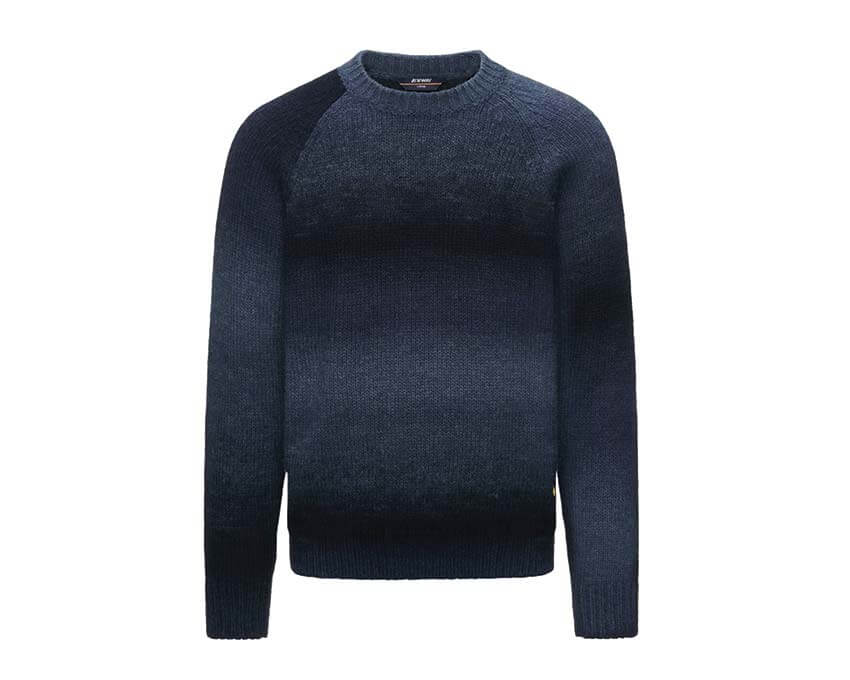 K-Way Valter Shaded Yarn Pullover "Blue Degrade" - pull unisexe
