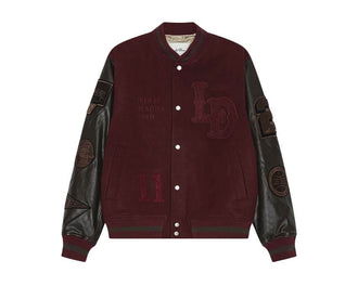Les Deux Varsity Jacket "Chocolate Truffle Red" - veste homme