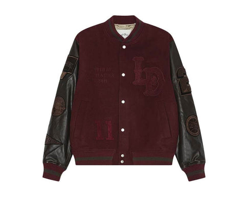 Les Deux Varsity Jacket "Chocolate Truffle Red" - veste homme