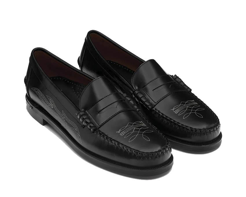 Sebago Dan El Paso "Black" - mocassins homme - vue 2