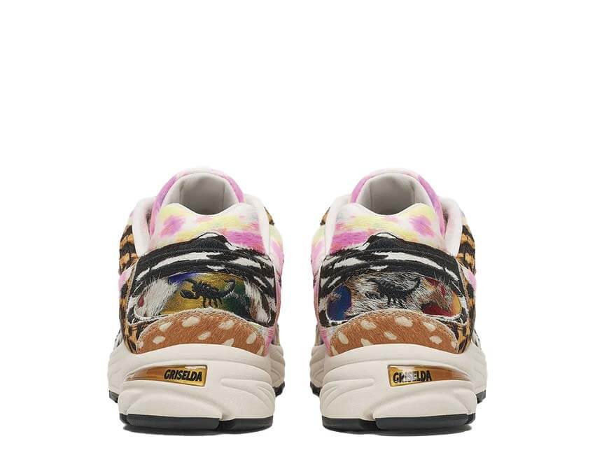 Saucony x Westside Gunn Grid Jazz 9 "Awesome Gods" - vue arrière avec scorpion Griselda au talon