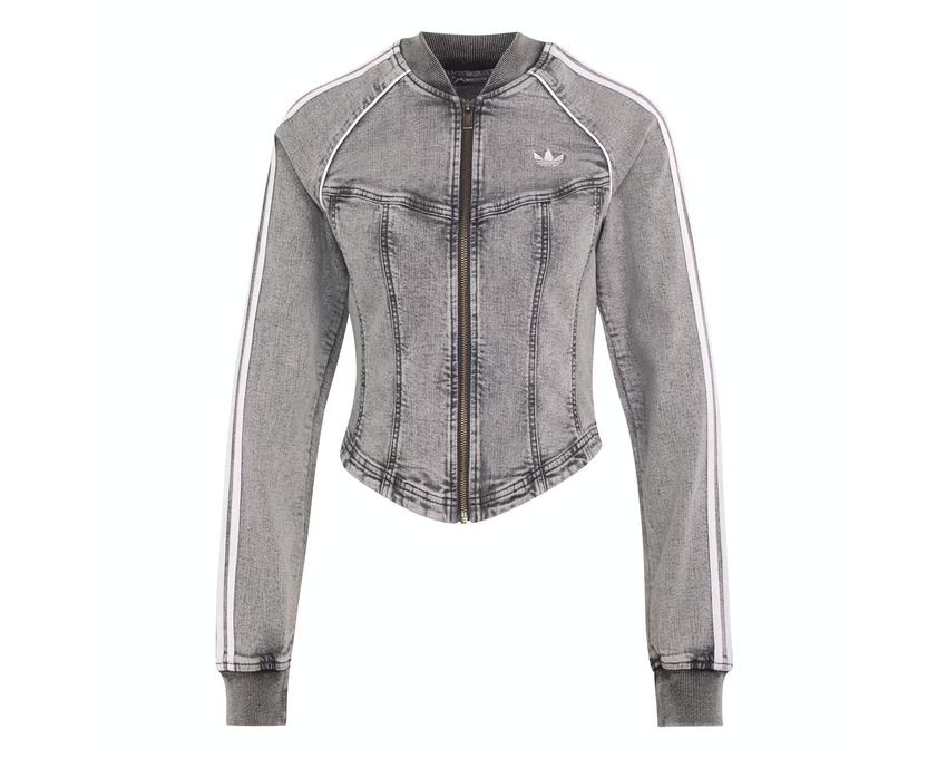 Adidas Superstar Corset Track Top "Washed Grey Denim"