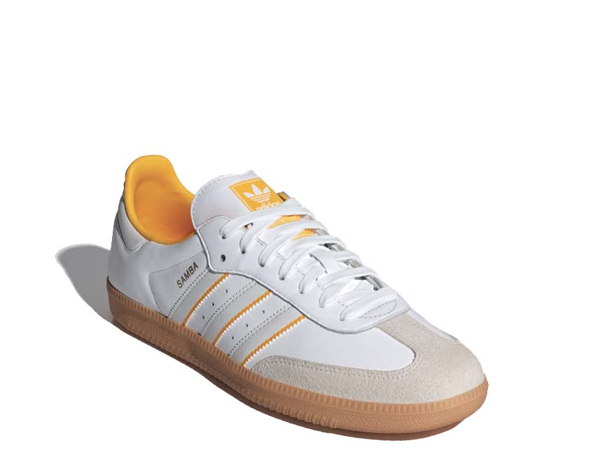 Adidas Samba OG Cloud White Crystal White   Crew Yellow ID1479 2