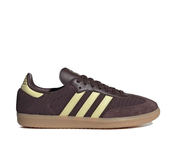 Adidas Samba OG Shadow Brown / Powder Yellow - Gum JR8167