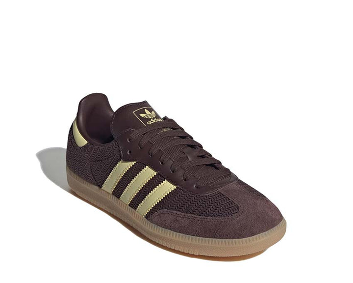 Adidas Samba OG Shadow Brown / Powder Yellow - Gum JR8167