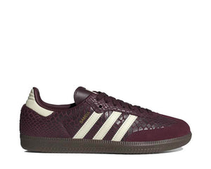 Adidas Samba OG W Maroon — sneaker femme cuir bordeaux profond vintage