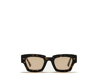 Ahlem Villette Yellow Turtle/Jaune — lunettes de soleil unisexe acétate écaille jaune