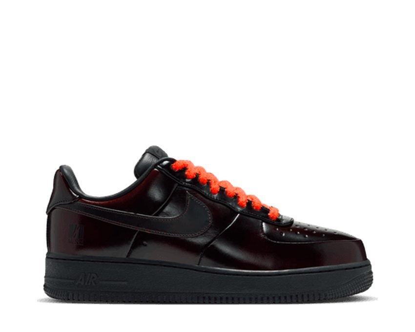 Nike Air Force 1 '07 LE "Black/Black-Black-Cinnamon-Total Orange" - sneakers homme