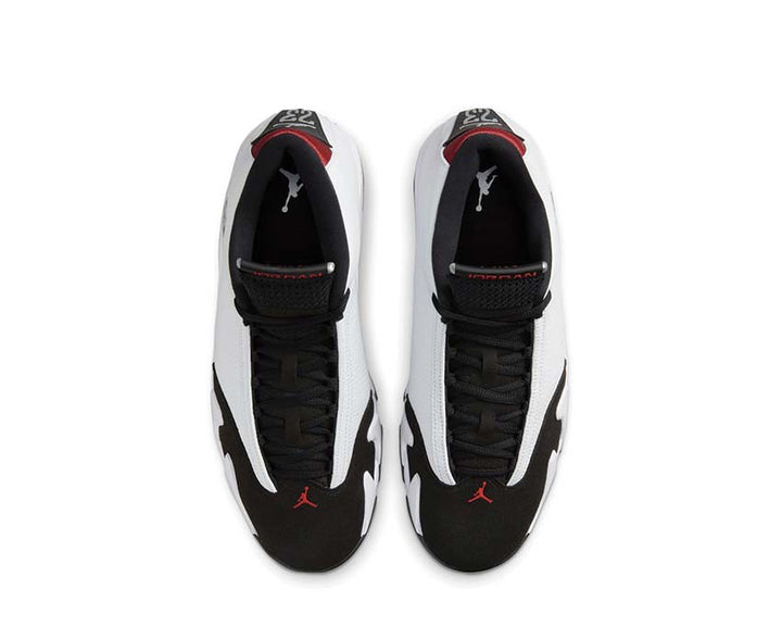 Air Jordan 14 Retro White / Varsity Red - Black - Metallic Silver 487471-160