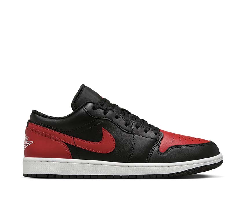 Air Jordan 1 Low Black / Varsity Red - Summit White 553558-067
